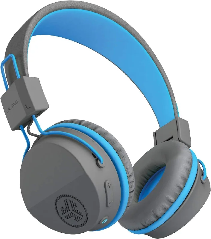 JLab JBuddies Kids Wireless Headphones - Grey Blue