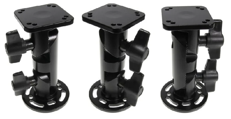 Heavy-Duty Pedestal Mount - 4" with Interlocking Teeth (Square Top)