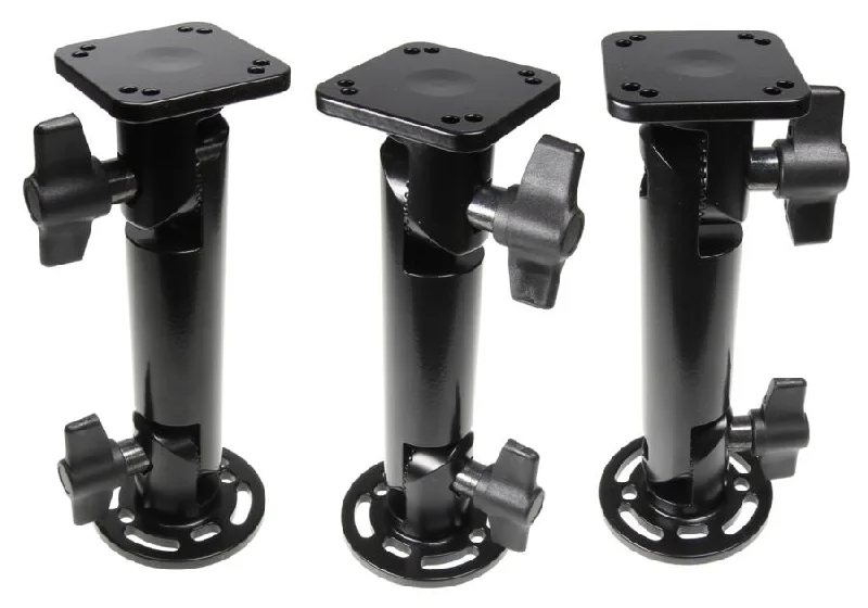 Heavy-Duty Pedestal Mount - 6" with Interlocking Teeth (Square Top)