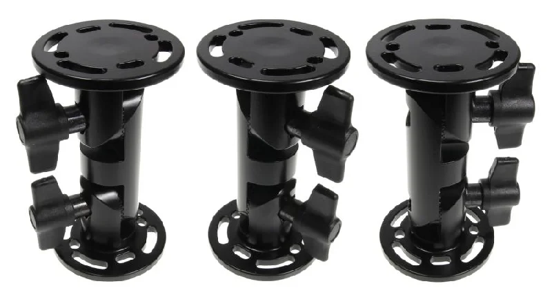 Heavy-Duty Pedestal Mount - 4" with Interlocking Teeth