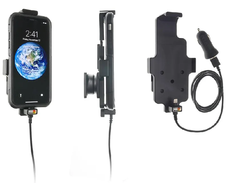 iPhone X / XS Top Adjustable Charging Holder with USB Cig-Plug