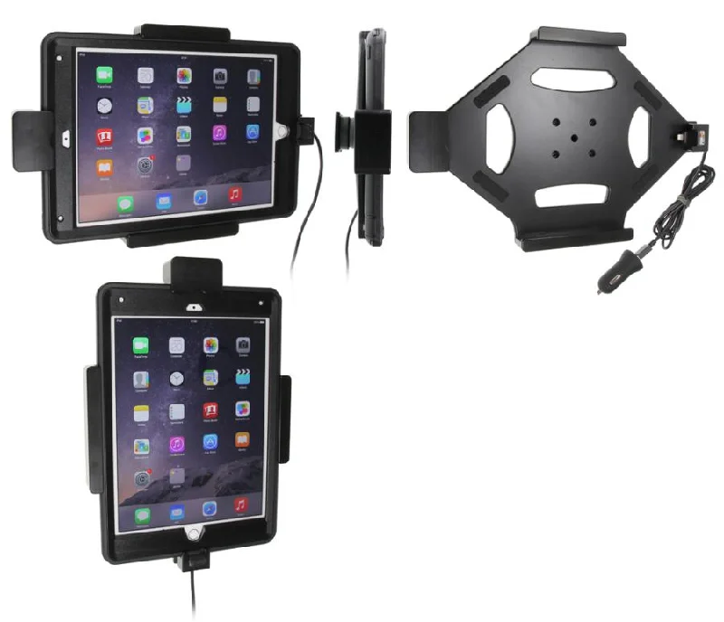 iPad Spring Lock Charging Holder with USB Cigarette lighter Plug for Otterbox Defender