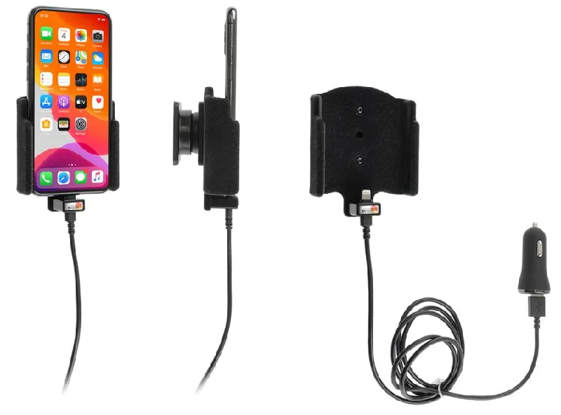 iPhone 11 Pro Padded Charging Holder with USB Cig-Plug