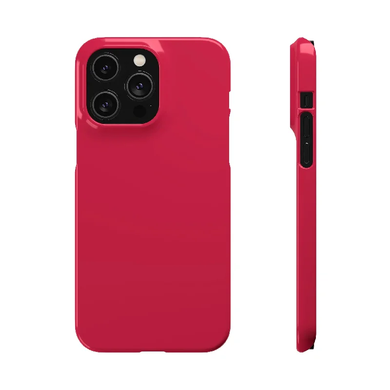 Bright Maroon iPhone Case (Slim)