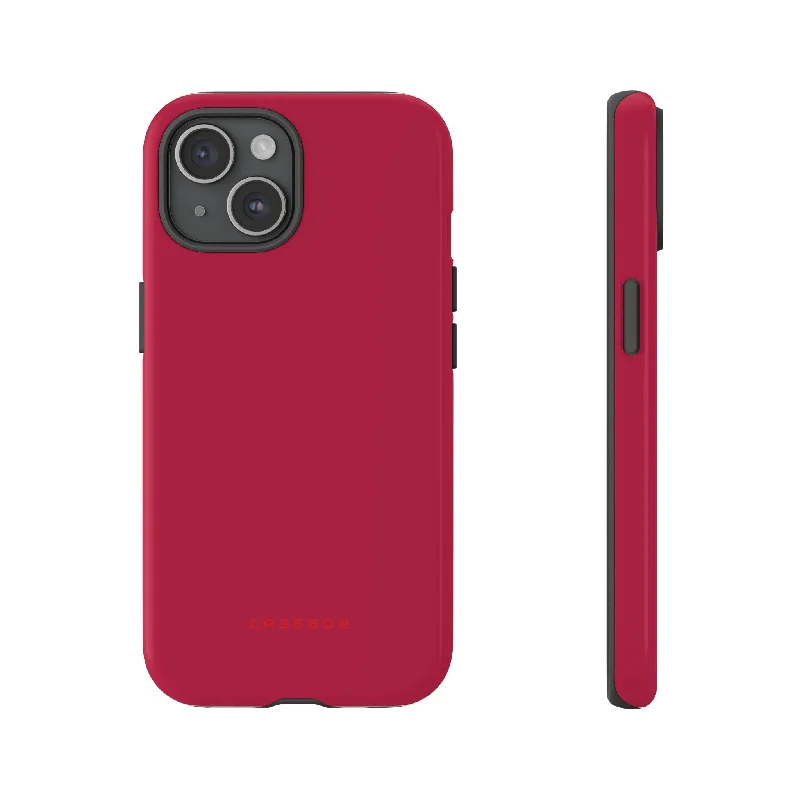 Bright Red Maroon - Protective Phone Case