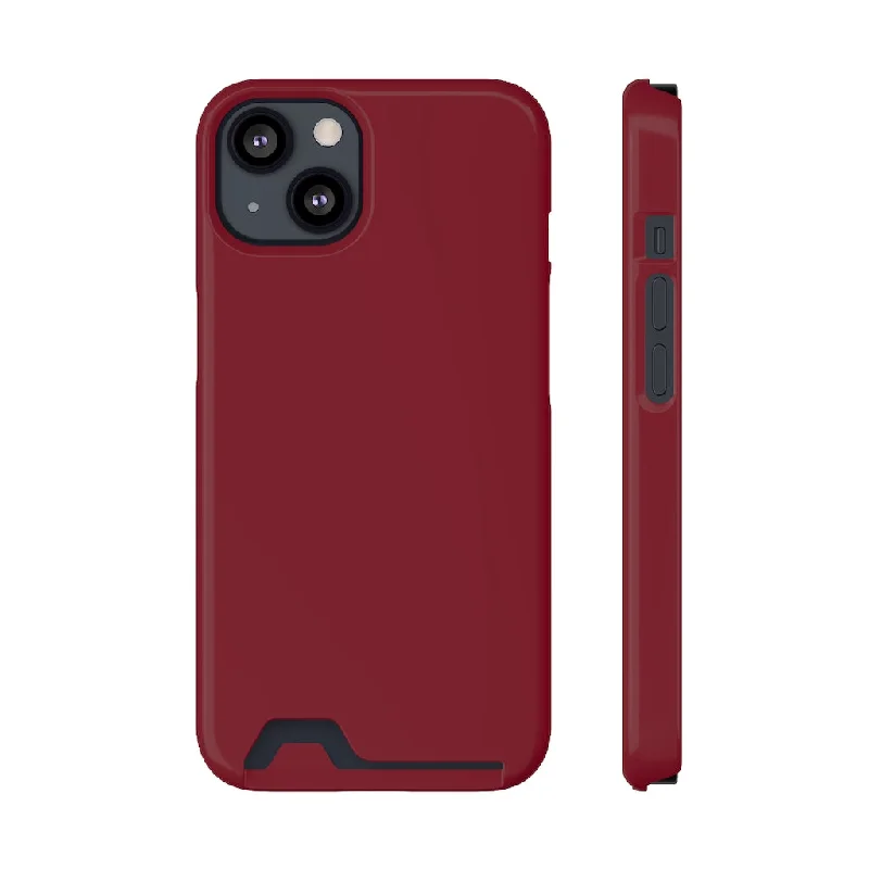 Burgundy iPhone Case (Card)