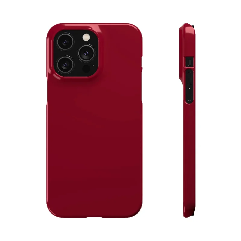 Burgundy Red iPhone Case (Slim)