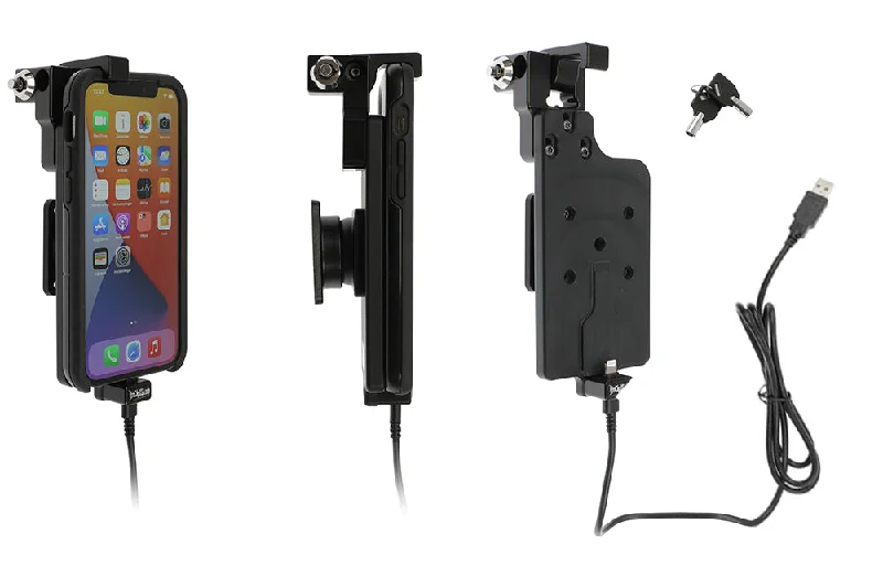 Charging Holder with Key Lock for OtterBox uniVERSE Case (fits iPhone 11/12/13/14 Models)