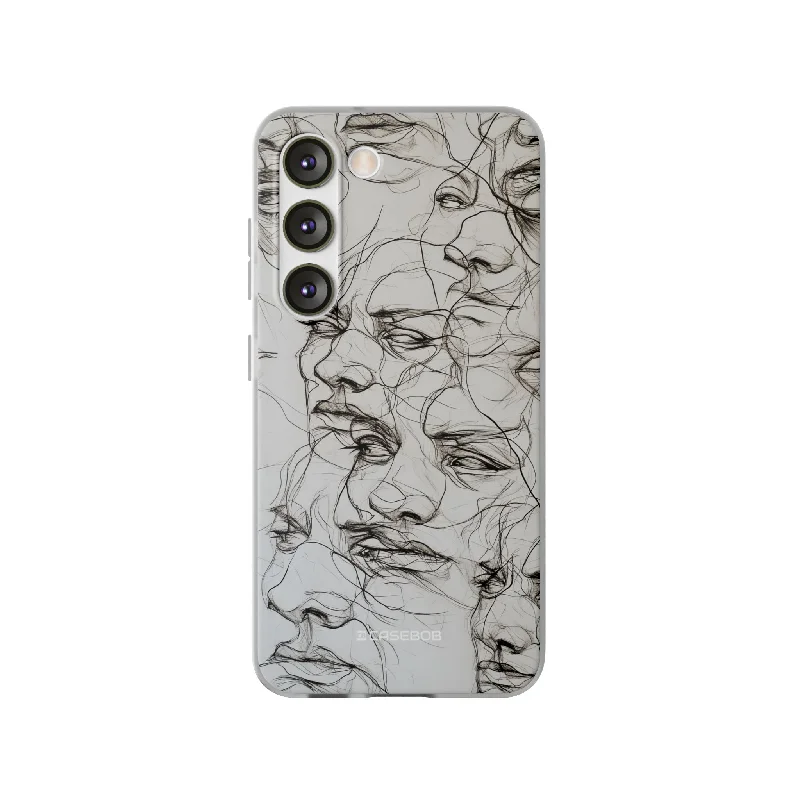 Ethereal Faces | Flexible Phone Case for Samsung Galaxy