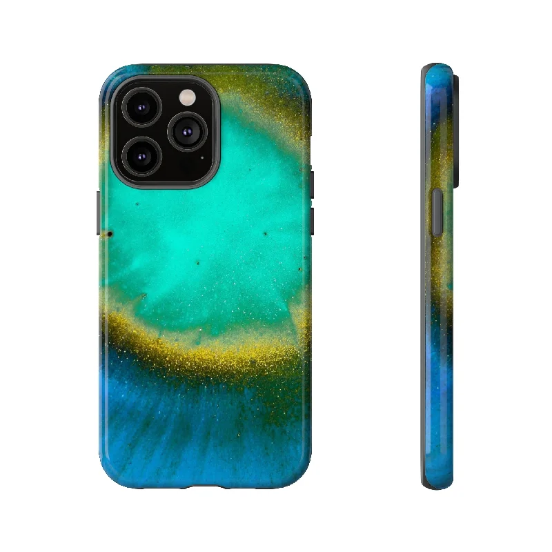 Green Yelly Ink Art - Protective Phone Case