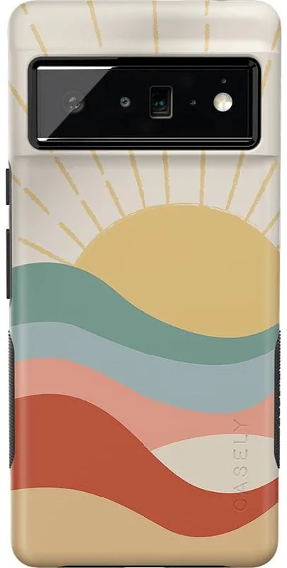 Here Comes the Sun | Colorblock Sunset Google Pixel Case