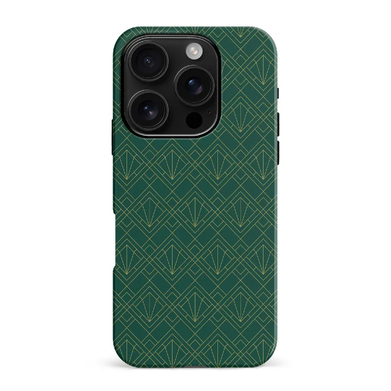 Iconic Art Deco Phone Case - Green