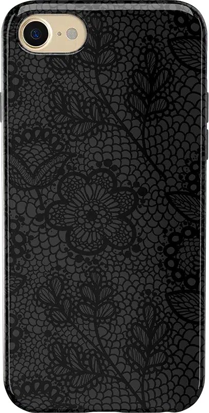 Lace Me Up | Black Floral Case