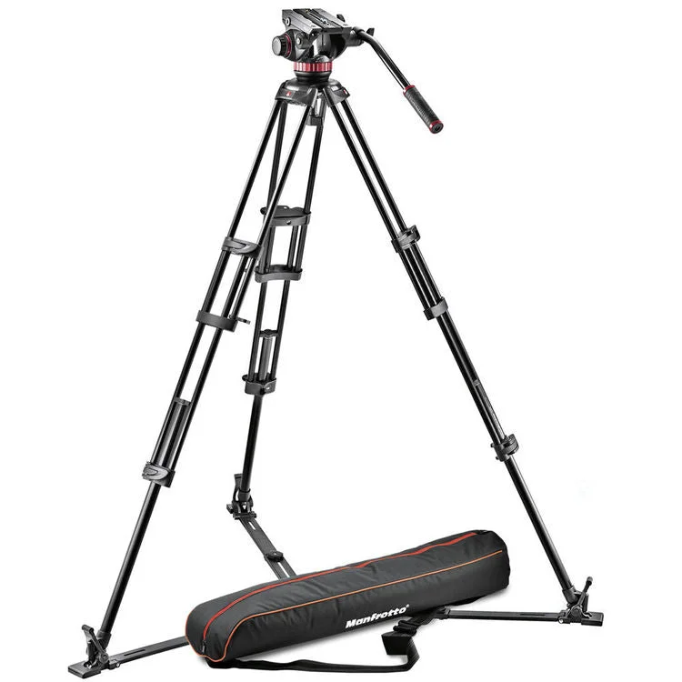 Manfrotto 502A Video Head, 546GB Tripod, and Carry Bag Bundle