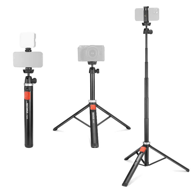 NEEWER TS05 65.2" All Metal Phone Tripod with Remote