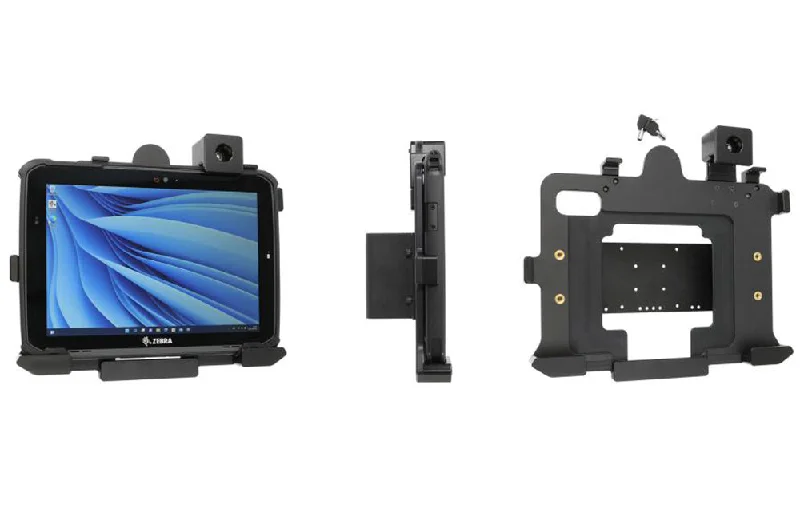 Non-Charging Cradle with Key Lock for Zebra ET80/ET85 with Rugged Boot