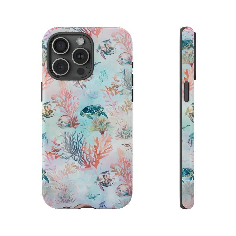 Pastel Underwater Serenade - Protective Phone Case