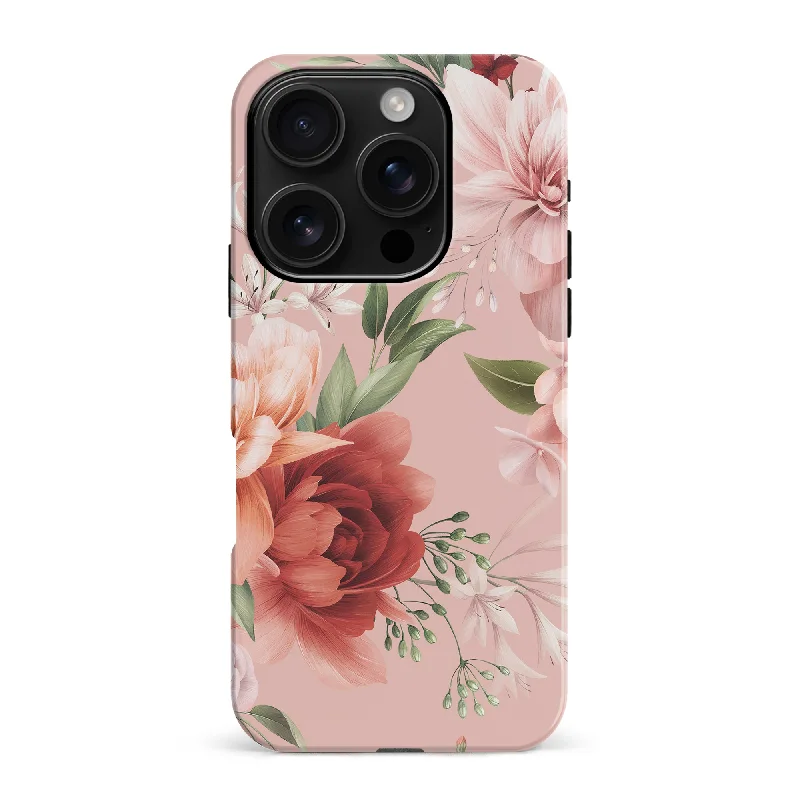 Peonies One Floral Phone Case - Pink