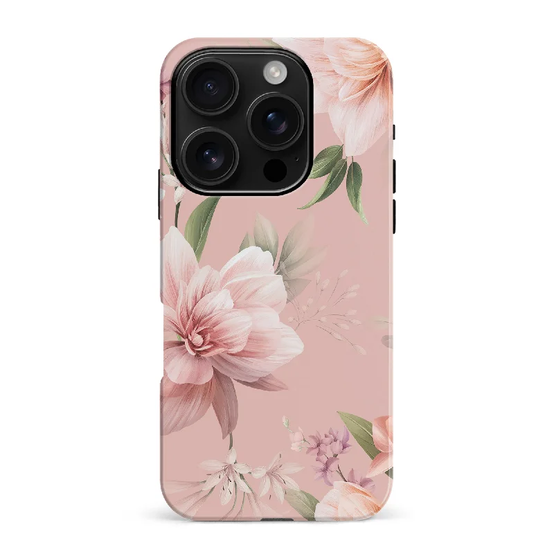 Peonies Two Floral Phone Case - Pink