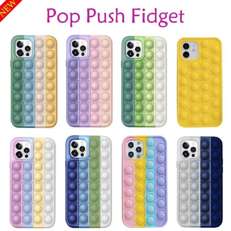 Pop Push Fidget Bubble Case For iPhone models