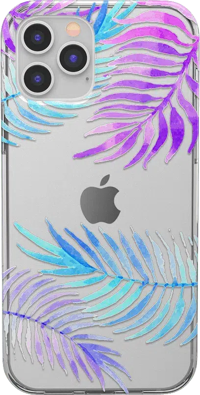 Tropical Blues | Palm Leaves Floral case