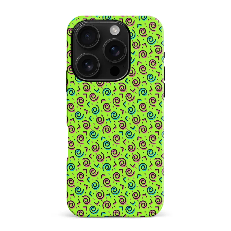 90's Dance Party Phone Case - Green