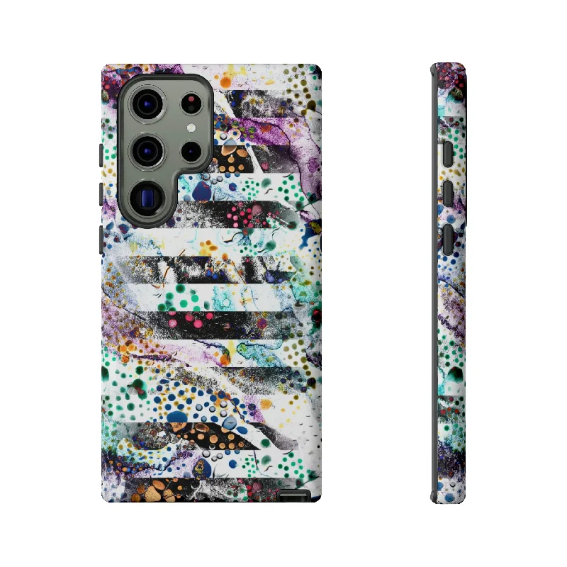 Abstract Green Purple Android Case - Protective Phone Case