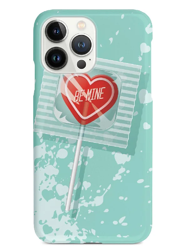 Be Mine Heart Lollipop - Black Case