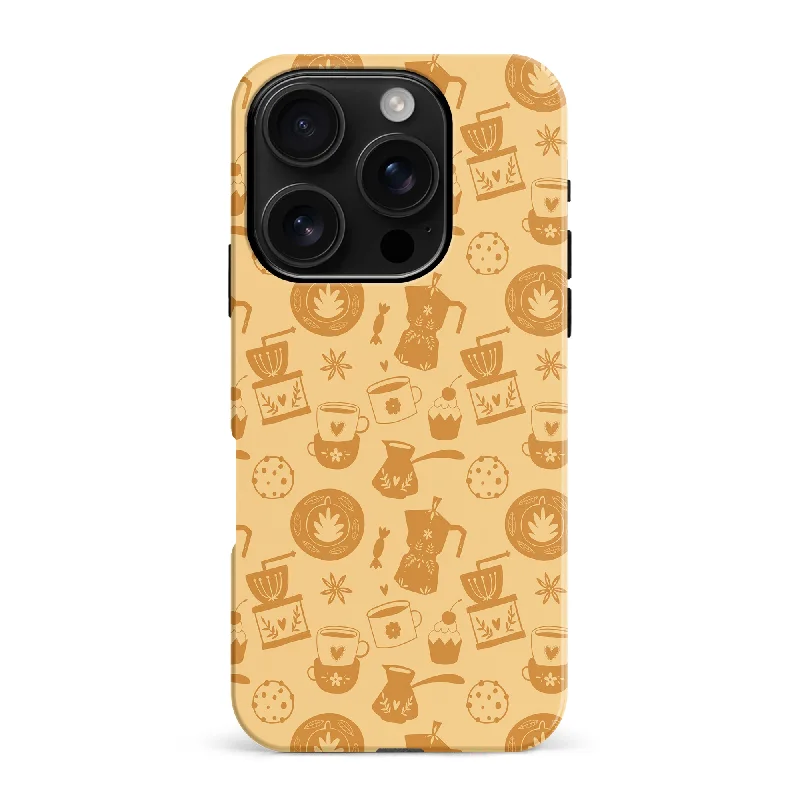 Coffee Stuff Phone Case - Yellow