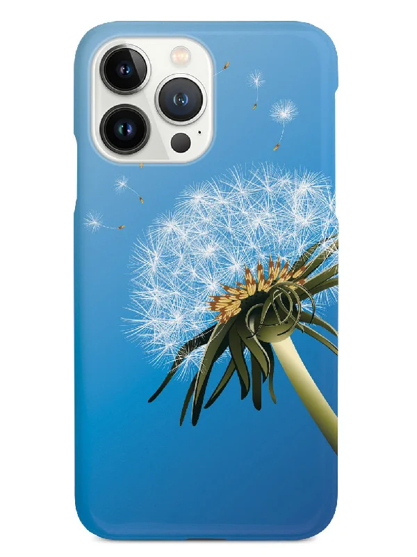 Dandelion Blowing In Wind - Black Case