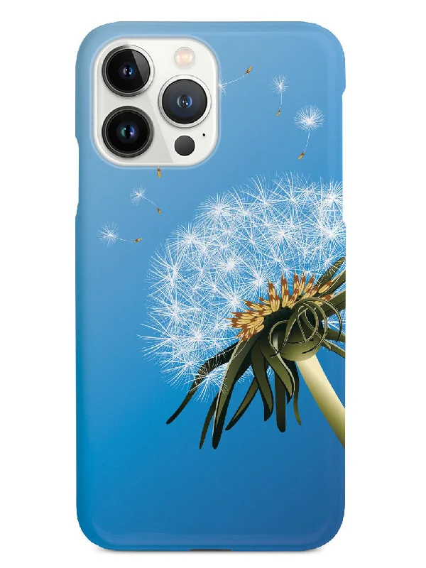 Dandelion Blowing In Wind - White Case