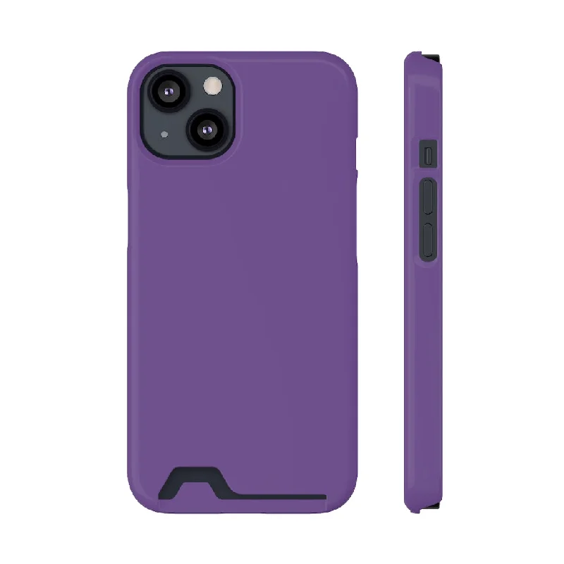 Dark Lavender iPhone Case (Card)