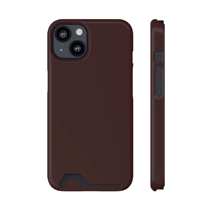 Dark Sienna iPhone Case (Card)