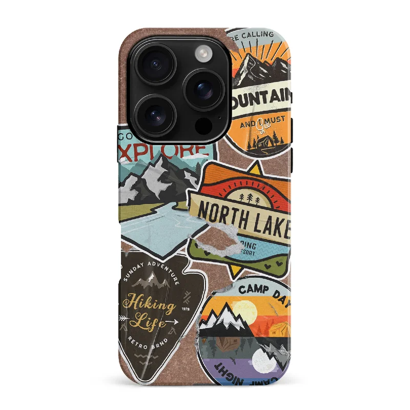 Explorer Stickers Two Phone Case