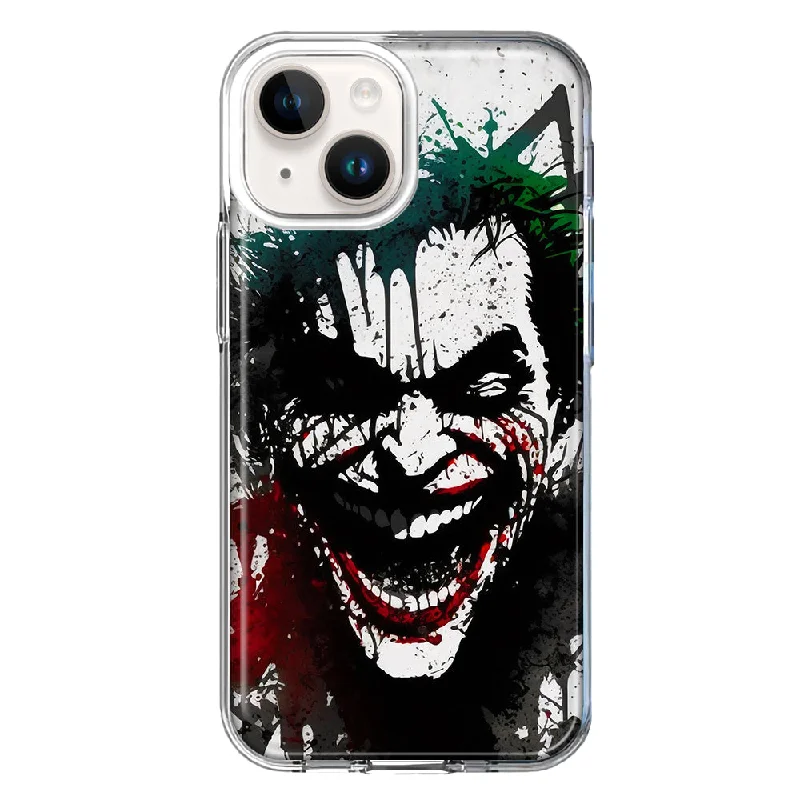 For Apple iPhone 15 Laughing Joker Painting Graffiti Case Cover