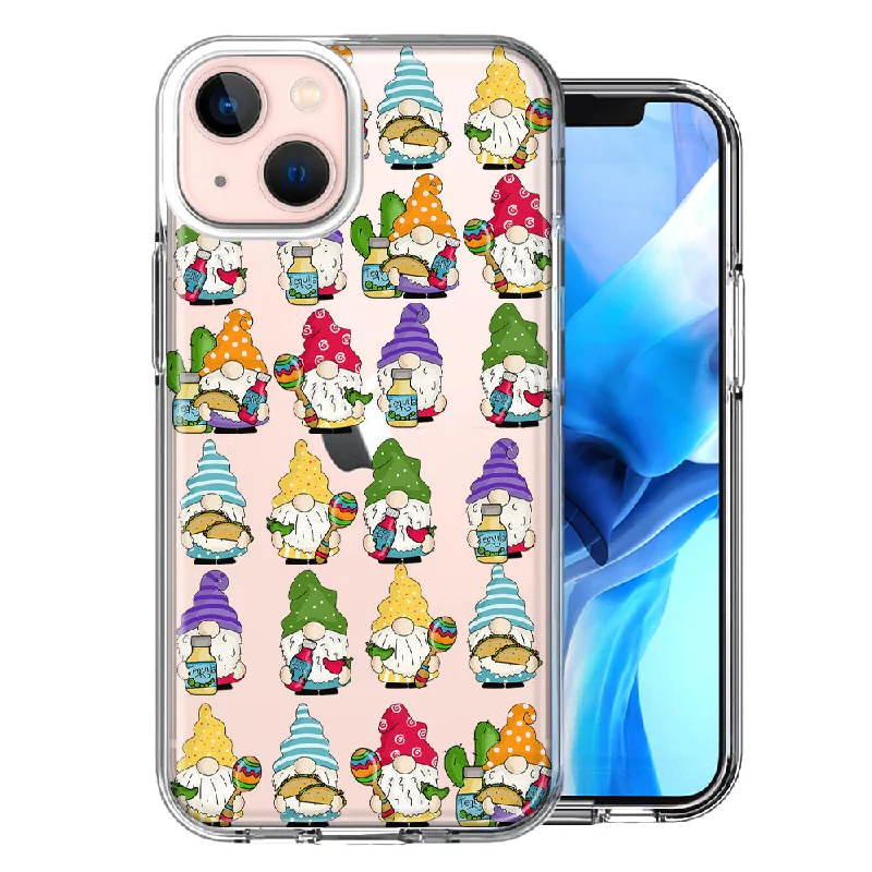 For Apple iPhone 15 Plus Cinco De Mayo Party Cute Gnomes Mexico Tacos Fiesta Case Cover