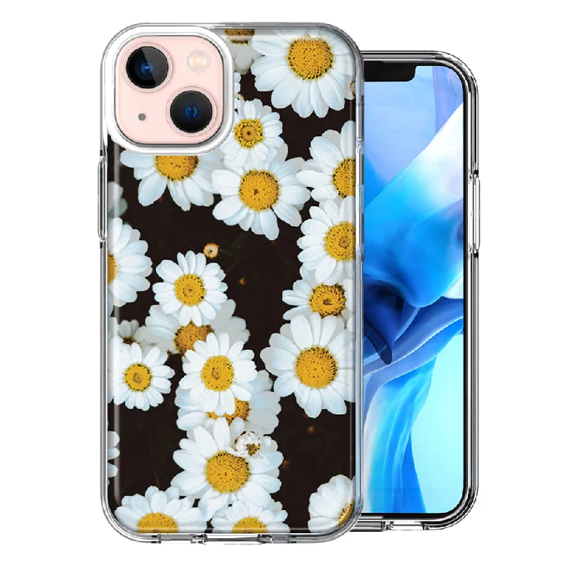 For Apple iPhone 15 Plus Cute Daisy Flowers Case Cover