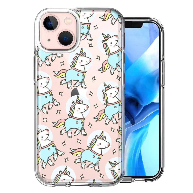 For Apple iPhone 15 Plus Cute Space Unicorns Case Cover