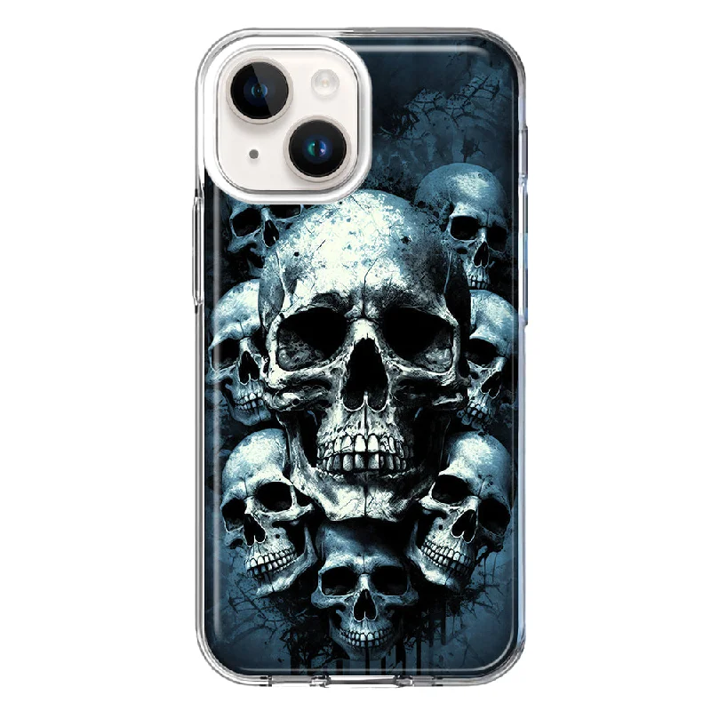 For Apple iPhone 15 Plus Graveyard Death Dream Skulls Case Cover