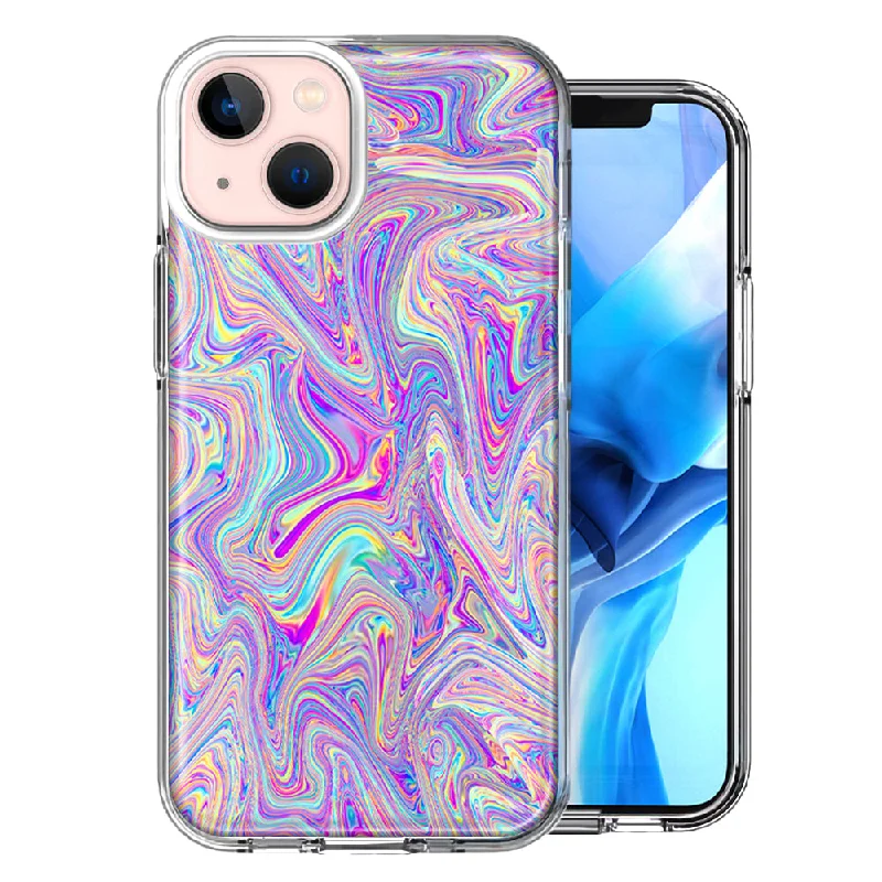 For Apple iPhone 15 Plus Paint Swirl Case Cover