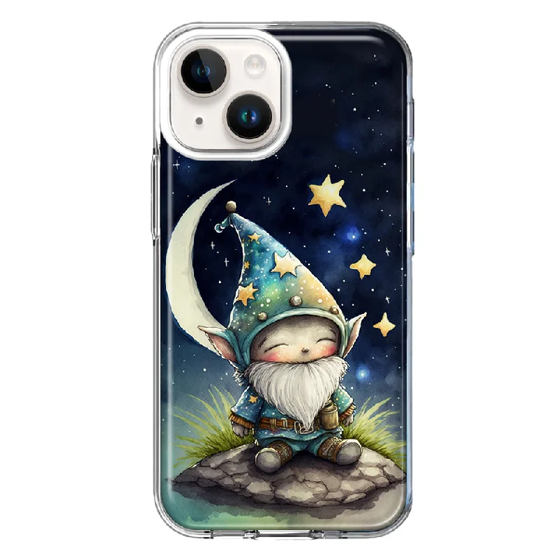 For Apple iPhone 15 Plus Stars Moon Starry Night Space Gnome Case Cover