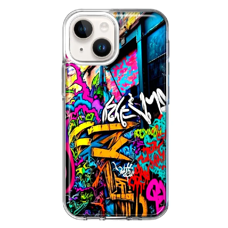 For Apple iPhone 15 Plus Urban Graffiti Street Art Painting Case Cover