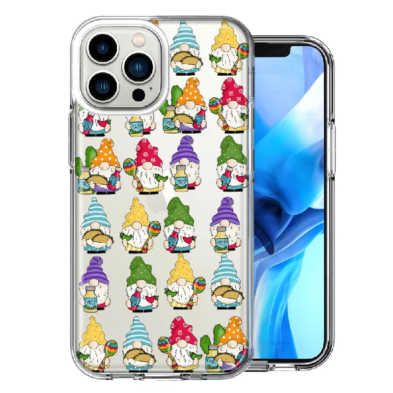 For Apple iPhone 15 Pro Cinco De Mayo Party Cute Gnomes Mexico Tacos Fiesta Double Layer Phone Case Cover