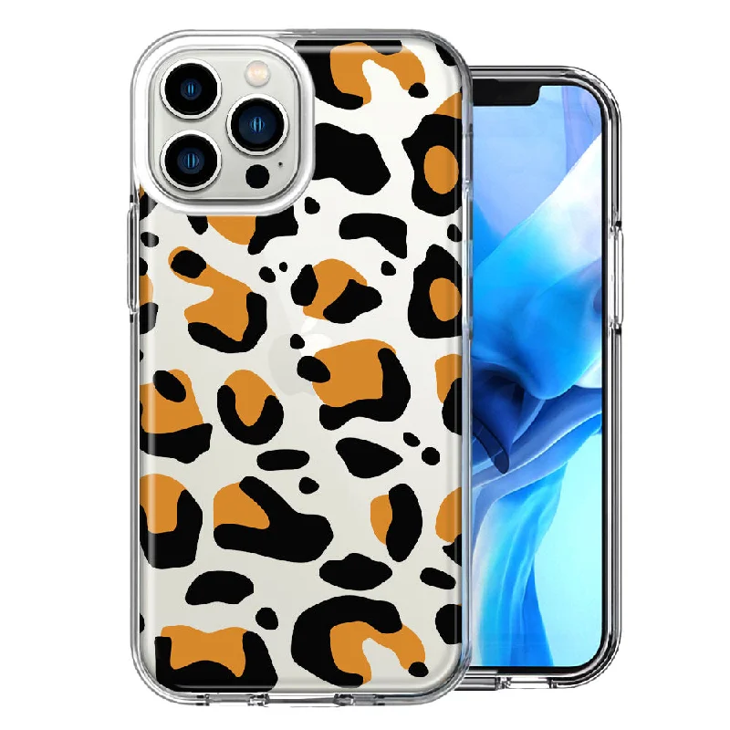 For Apple iPhone 15 Pro Classic Animal Wild Leopard Jaguar Print Design Double Layer Phone Case Cover