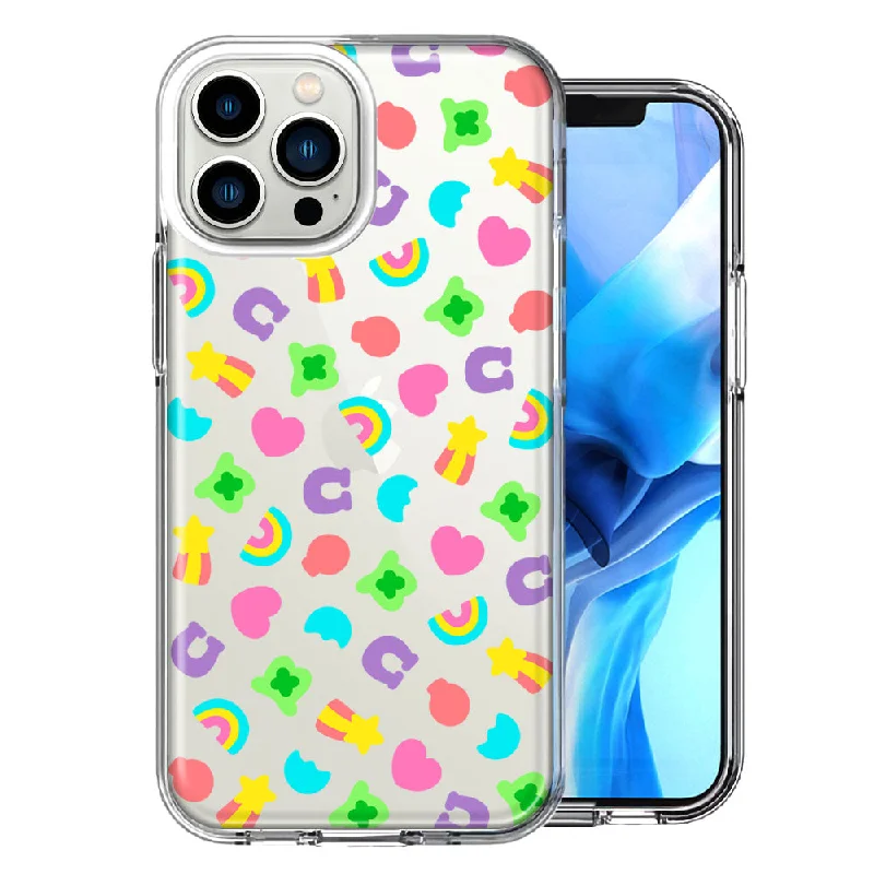 For Apple iPhone 15 Pro Cute Lucky Marshmallow Cereal Nostalgic Double Layer Phone Case Cover