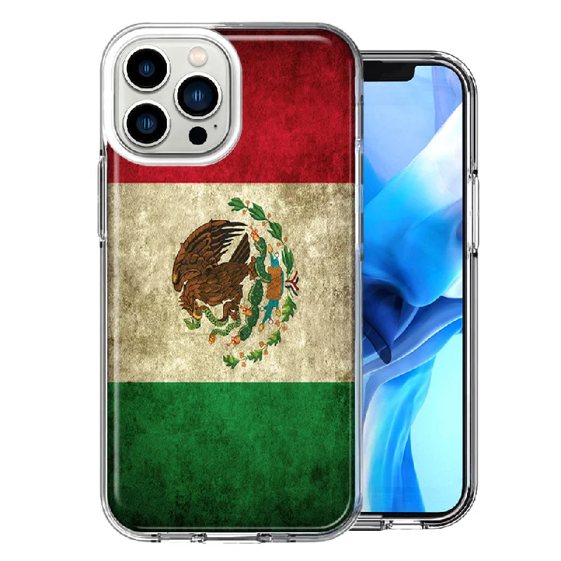 For Apple iPhone 15 Pro Flag of Mexico Double Layer Phone Case Cover