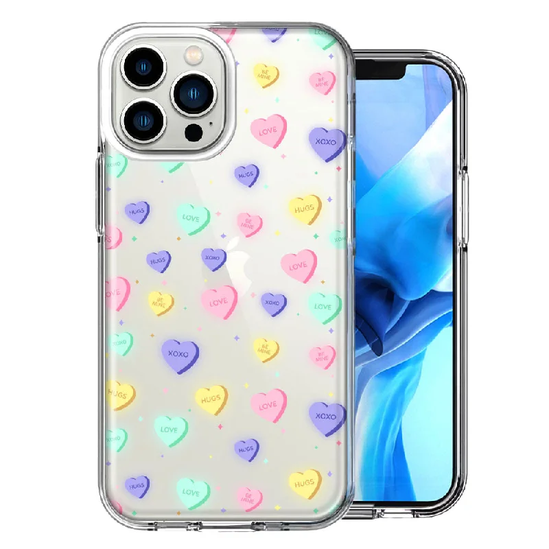 For Apple iPhone 15 Pro Valentine's Day Heart Candies Design Double Layer Phone Case Cover