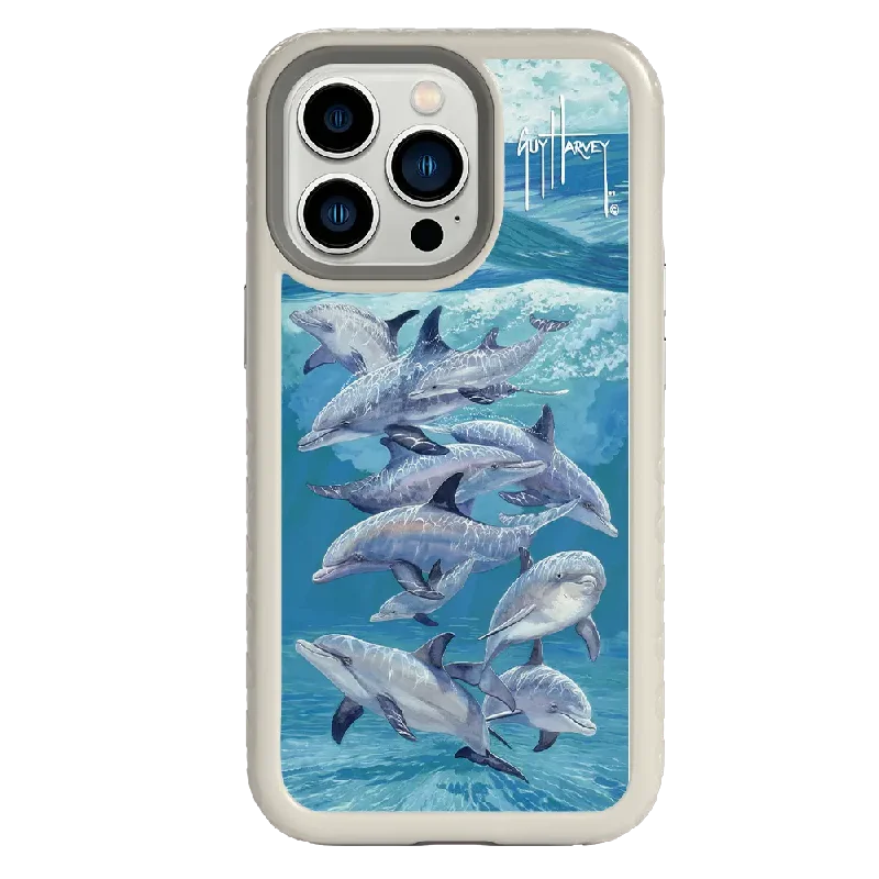 Guy Harvey Fortitude Series for Apple iPhone 13 Pro - Dolphin Oasis