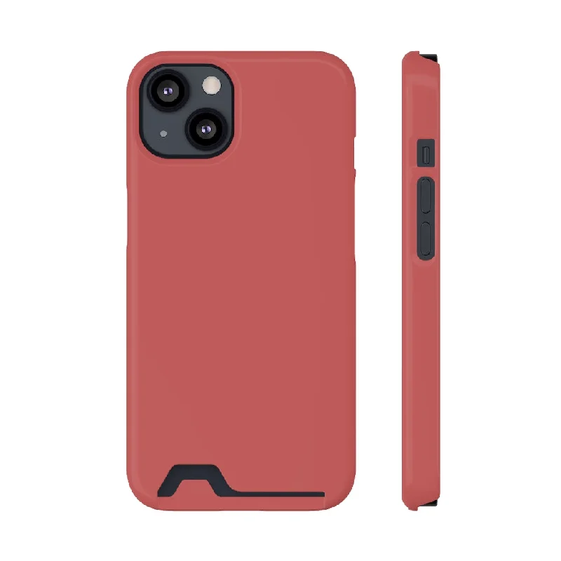 IndianRed iPhone Case (Card)