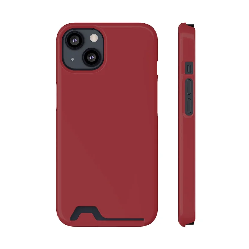 Japanese Carmine iPhone Case (Card)